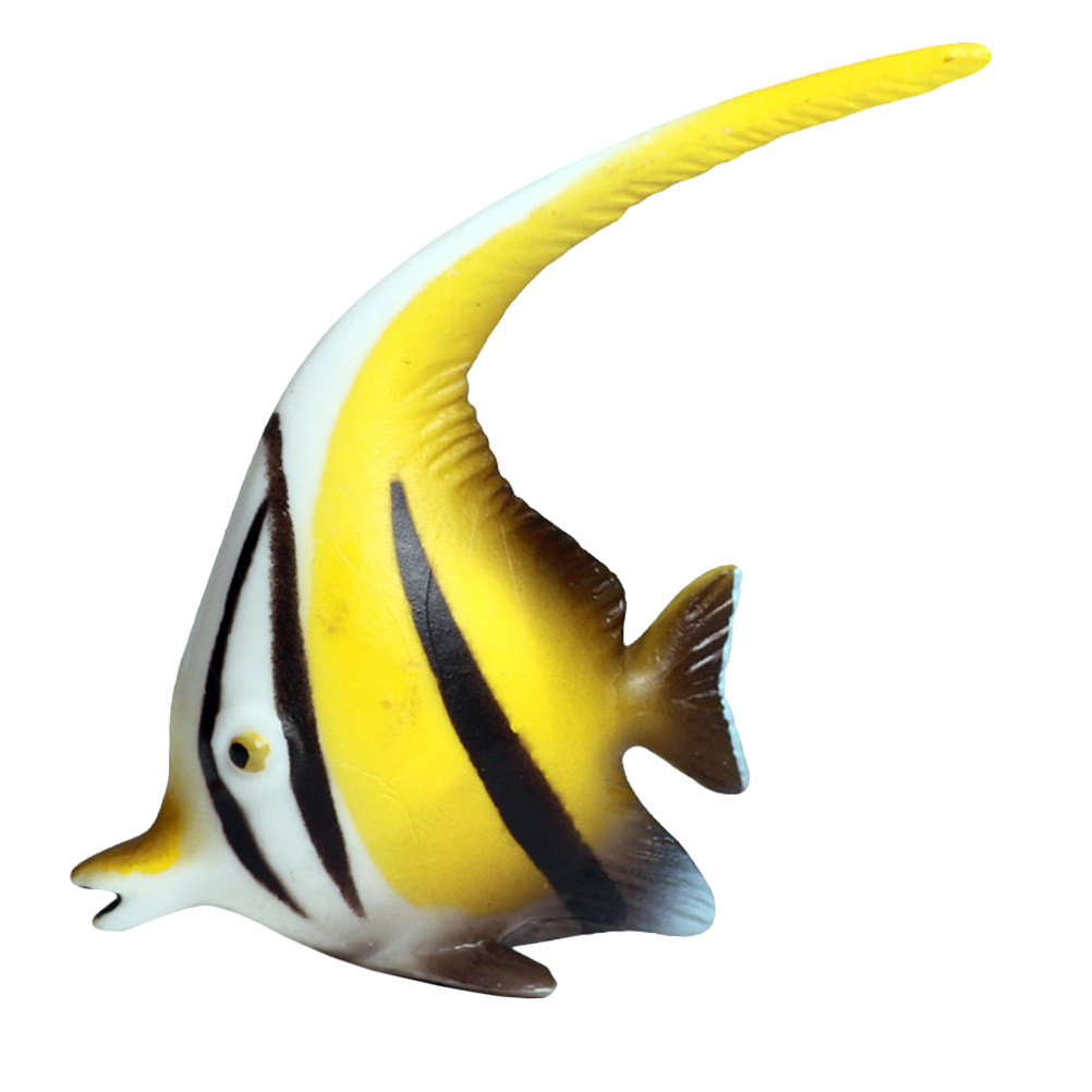 Fish Aquarium Home - Vivid Plastic Angelfish Fish Tank Decoration