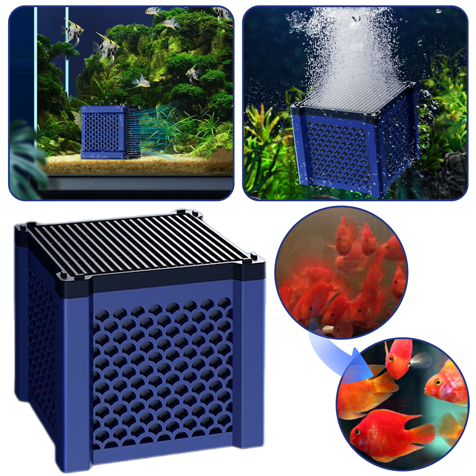 Aquarium Fish Cave - Eco-Aquarium Water Trough Purifier Cubes Activated