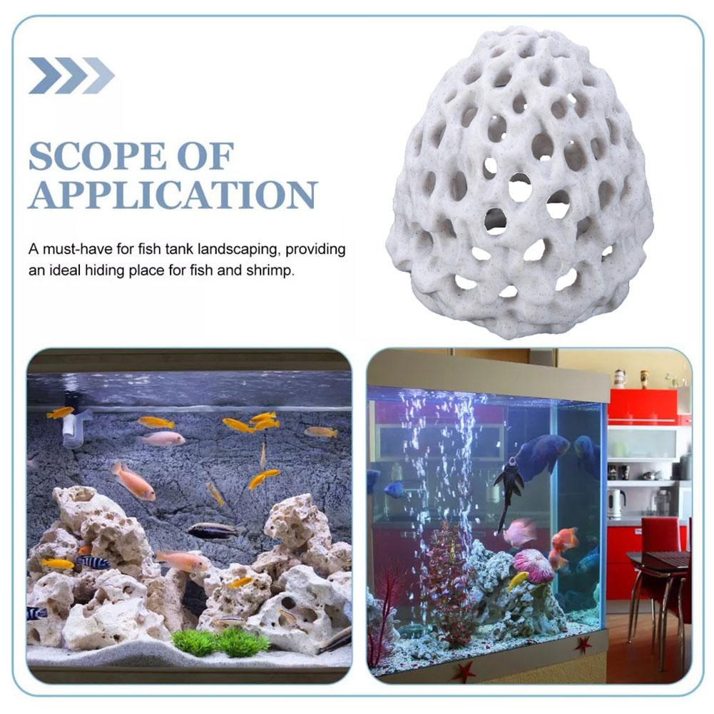 Aquarium Fish Cave - 1/2PCS Simulated Porous Coral Stone Aquarium