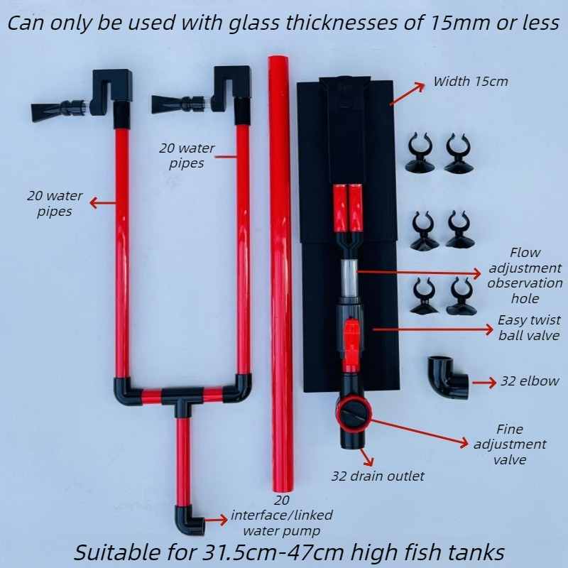Siphon Aquarium Filter Double  - огляд і ціна Aquarium Fish Waste Collector