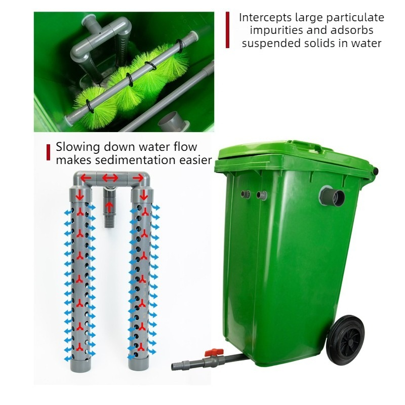 Fish Pond Filter Large Capacit - огляд і ціна Aquarium Fish Waste Collector