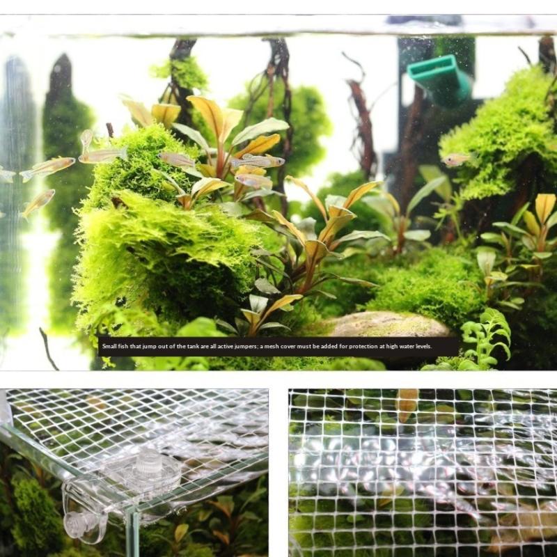 (BF06)1Pcs Fish Tank Net Anti  - огляд і ціна Aquarium Fish Jump Guard
