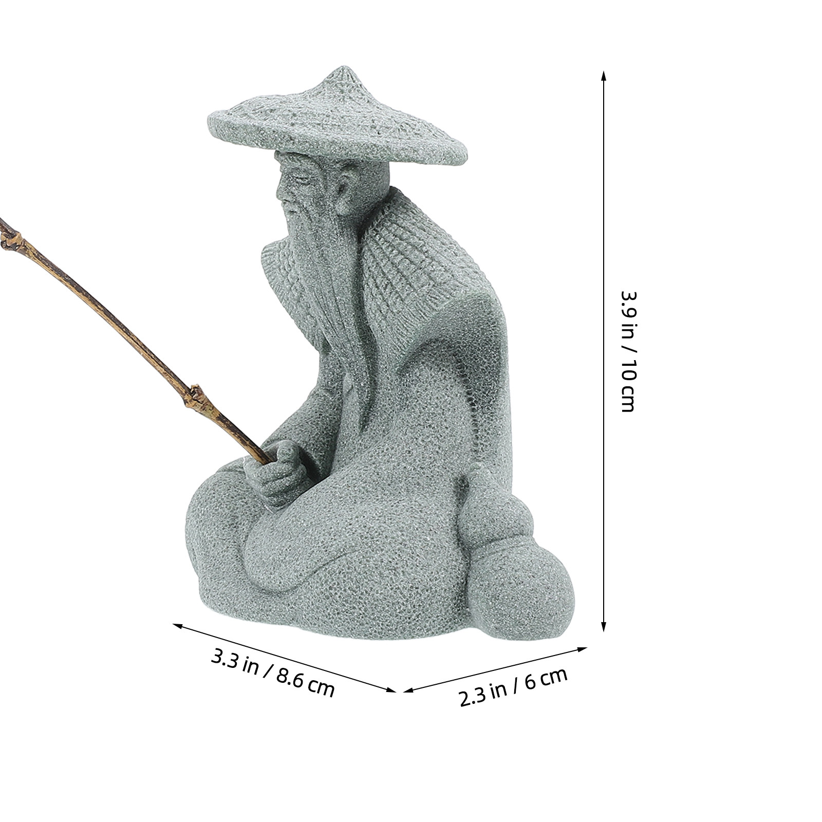 Mini Fisherman Statue Resin Ga - огляд і ціна Fish Aquarium Home