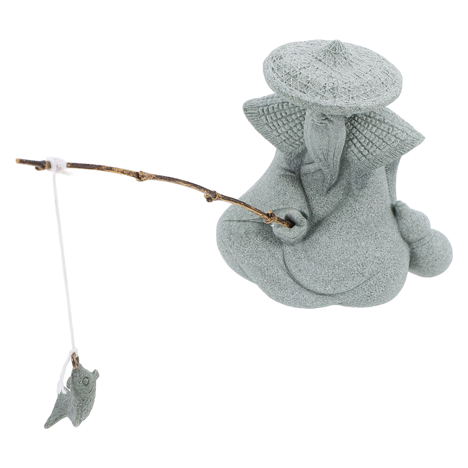 Mini Fisherman Statue Resin Ga - огляд і ціна Fish Aquarium Home
