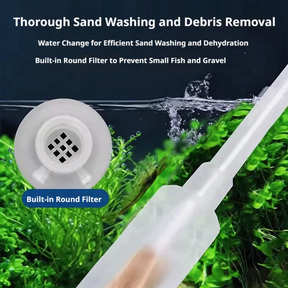 Manual Aquarium Siphon Fish Ta - огляд і ціна Aquarium Fish Waste Collector