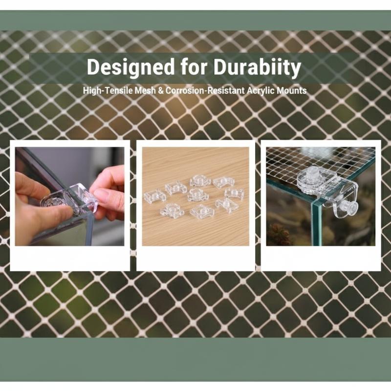 1Pcs Fish Tank Net Anti Jumpin - огляд і ціна Aquarium Fish Jump Guard