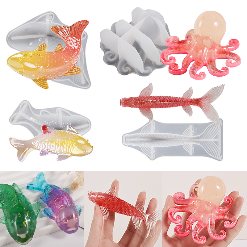 3D Koi Fish Shaped Epoxy Resin - огляд і ціна Fish Aquarium Home