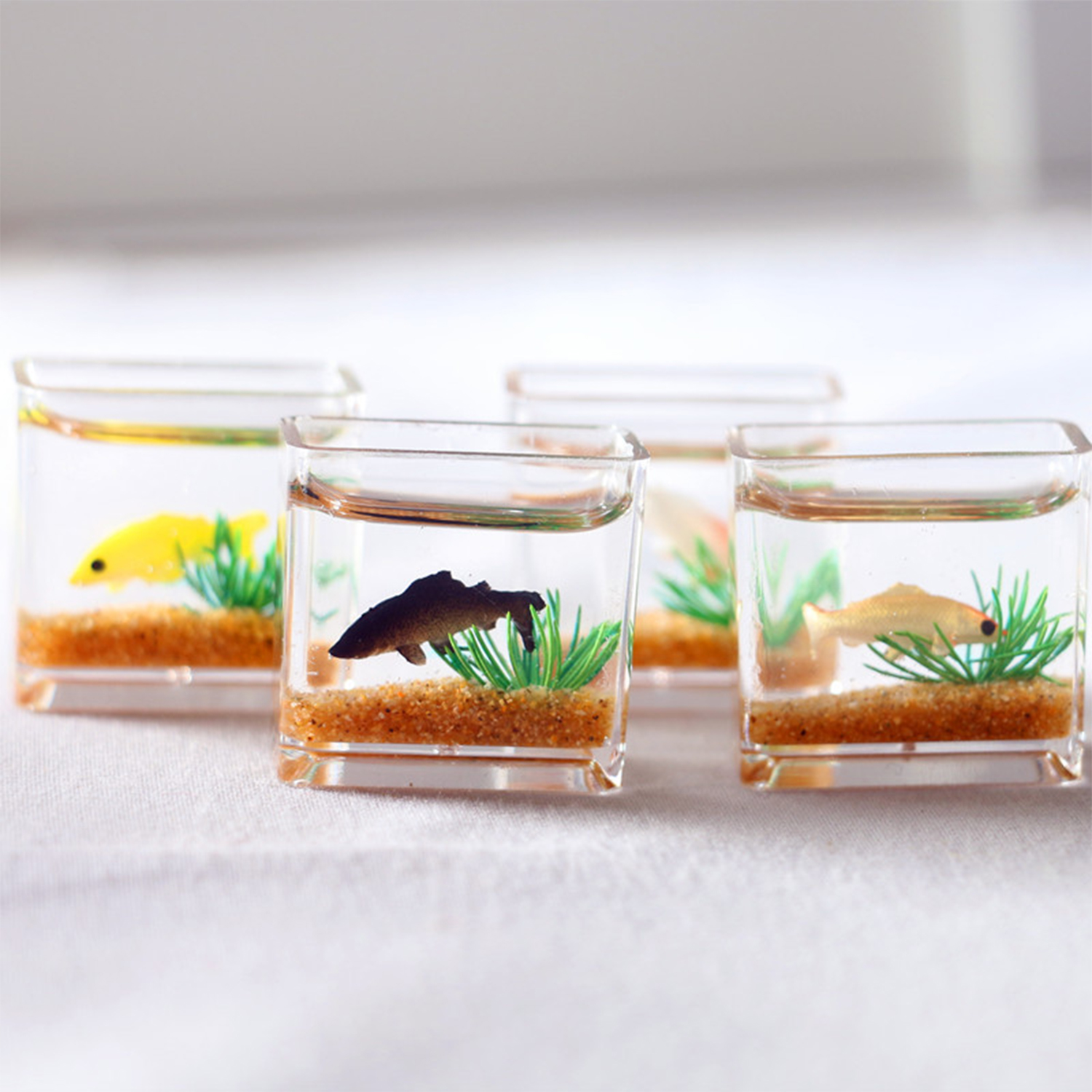 Dollhouse Miniature Glass Fish - огляд і ціна Aquarium Fish Cave