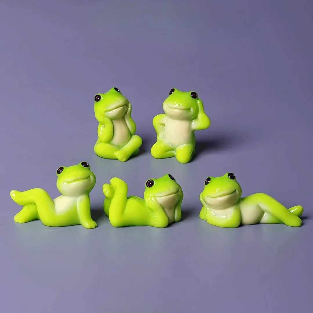 6pcs Cartoon Mini Funny Frog F - огляд і ціна Aquarium Fish Live