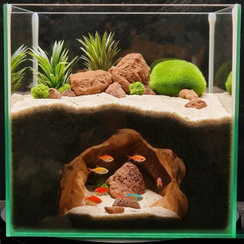 Sinkhole Cave Aquarium Ornamen - огляд і ціна Aquarium Fish Cave