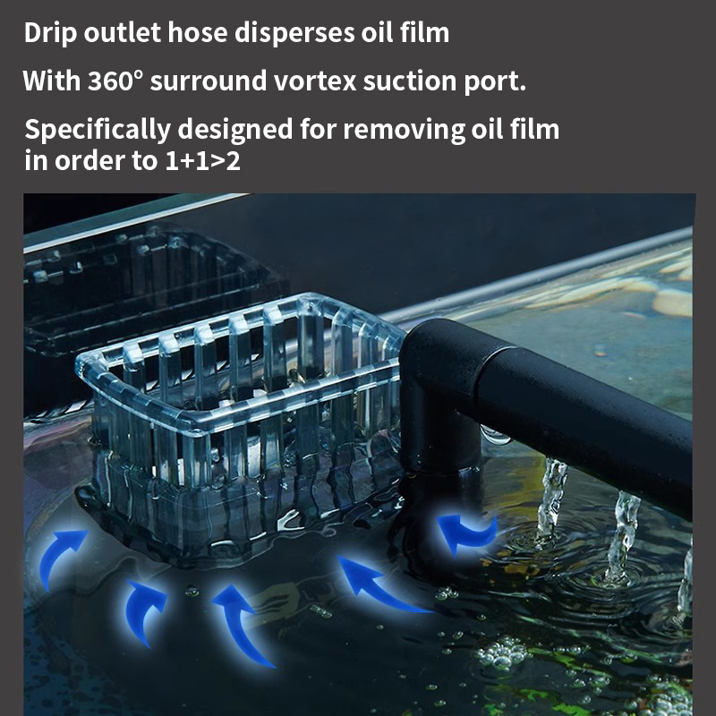 3W Aquarium Surface Oil Skimme - огляд і ціна Aquarium Fish Waste Collector