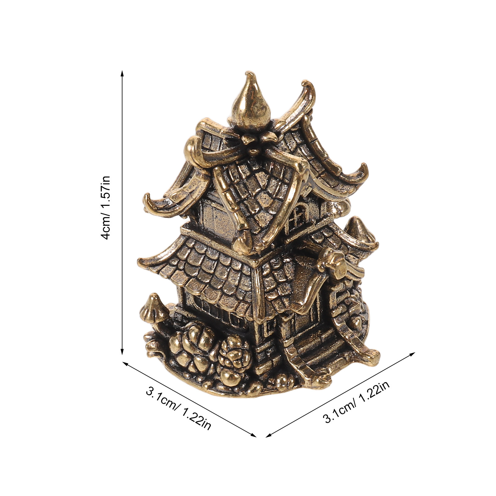 Small Brass Japanese Pagoda Or - огляд і ціна Aquarium Fish Japanese