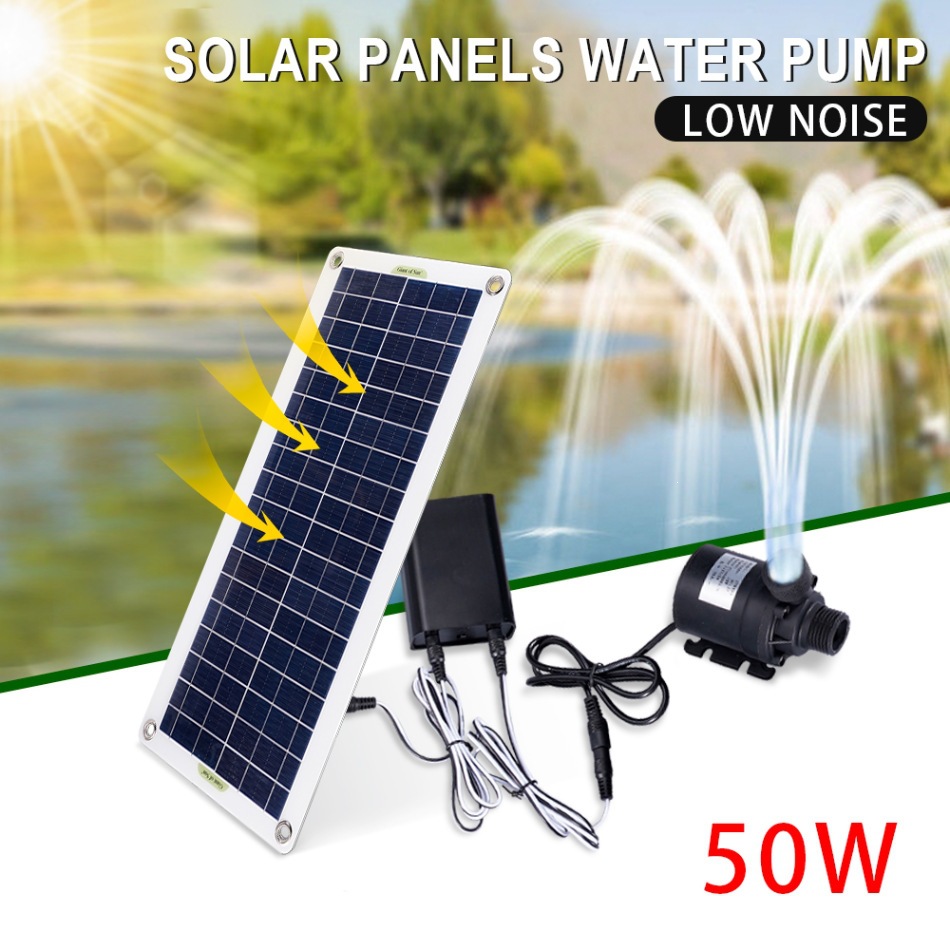 50W Solar Power Water Pump Set - огляд і ціна Aquarium Fish Accessories