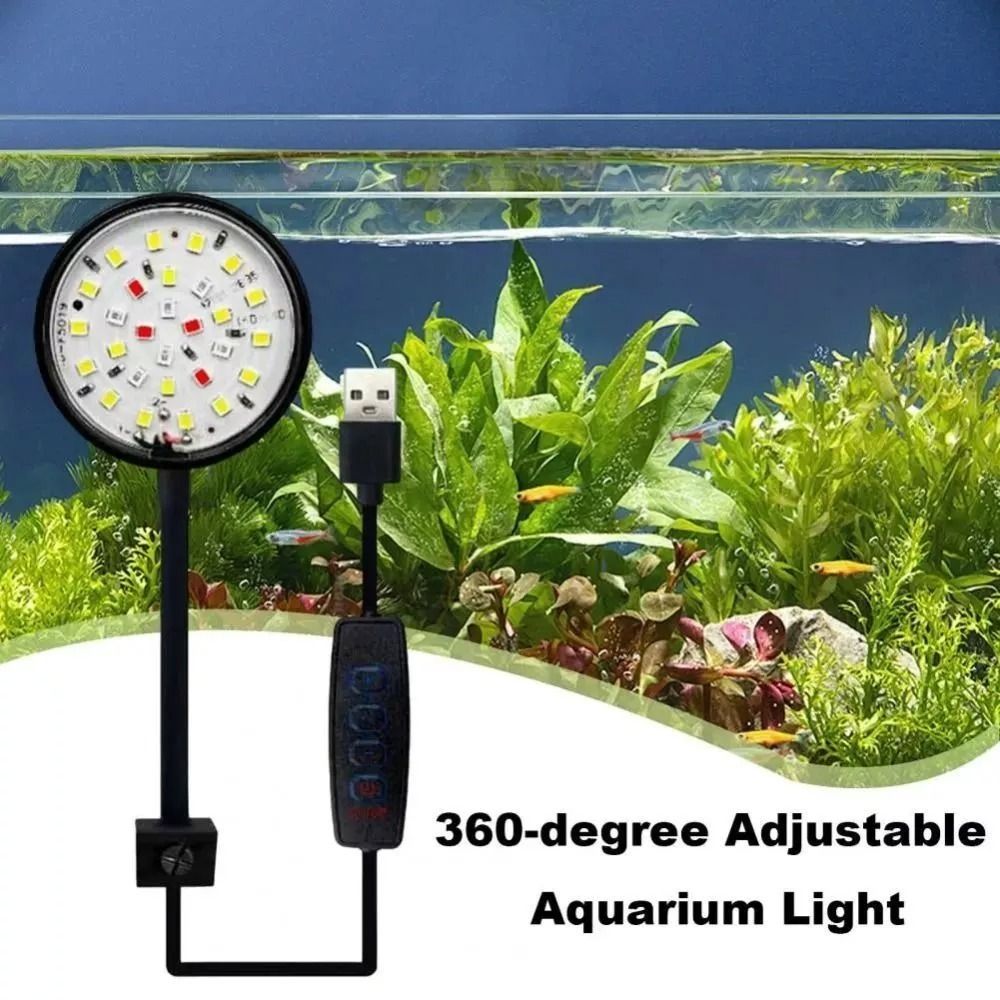 New Mini Fish Tank Clip Lamp 5 - огляд і ціна Aquarium Fish Live