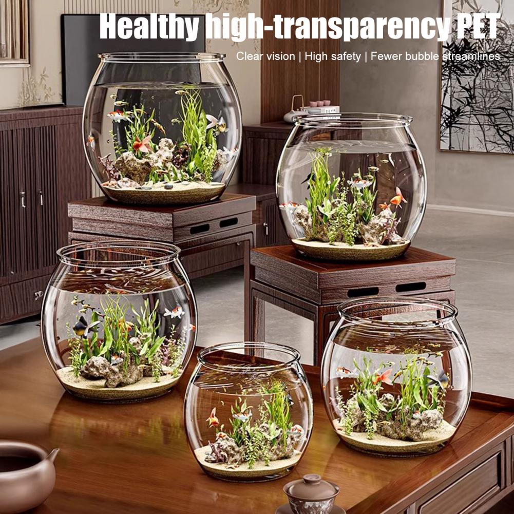 Clear Plastic round Fish Bowl  - огляд і ціна Aquarium Fish Live