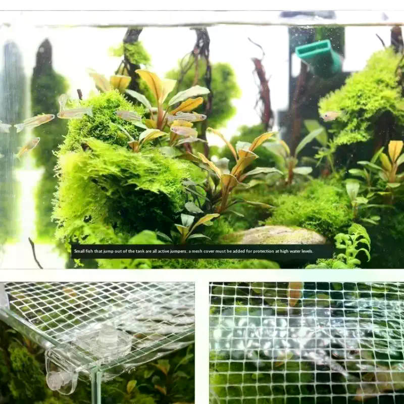 1Pcs Fish Tank Guard Net Anti  - огляд і ціна Aquarium Fish Jump Guard