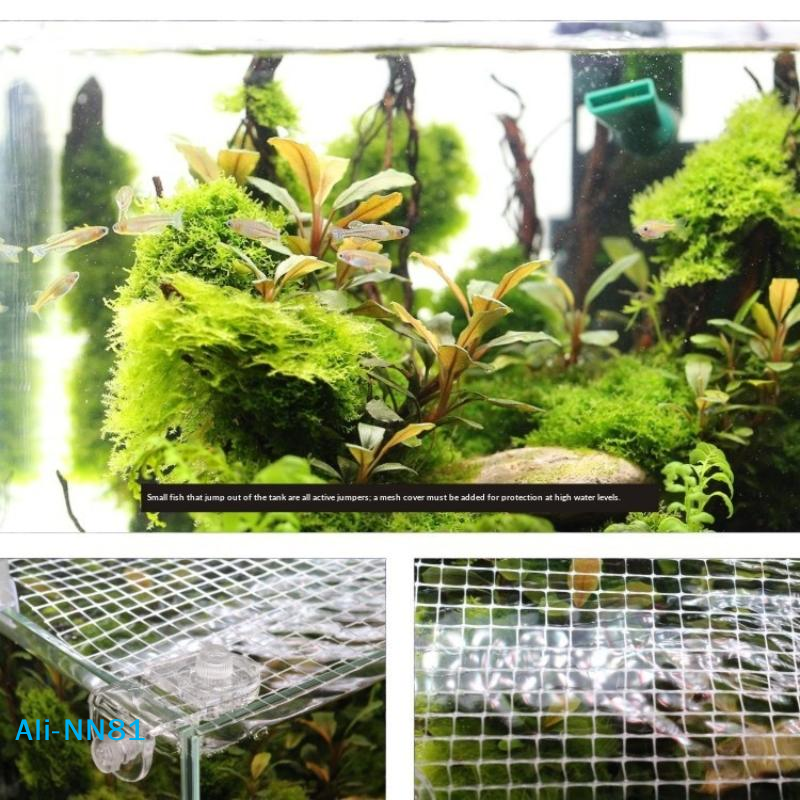 【N】1Pcs Fish Tank Net Anti Jum - огляд і ціна Aquarium Fish Jump Guard