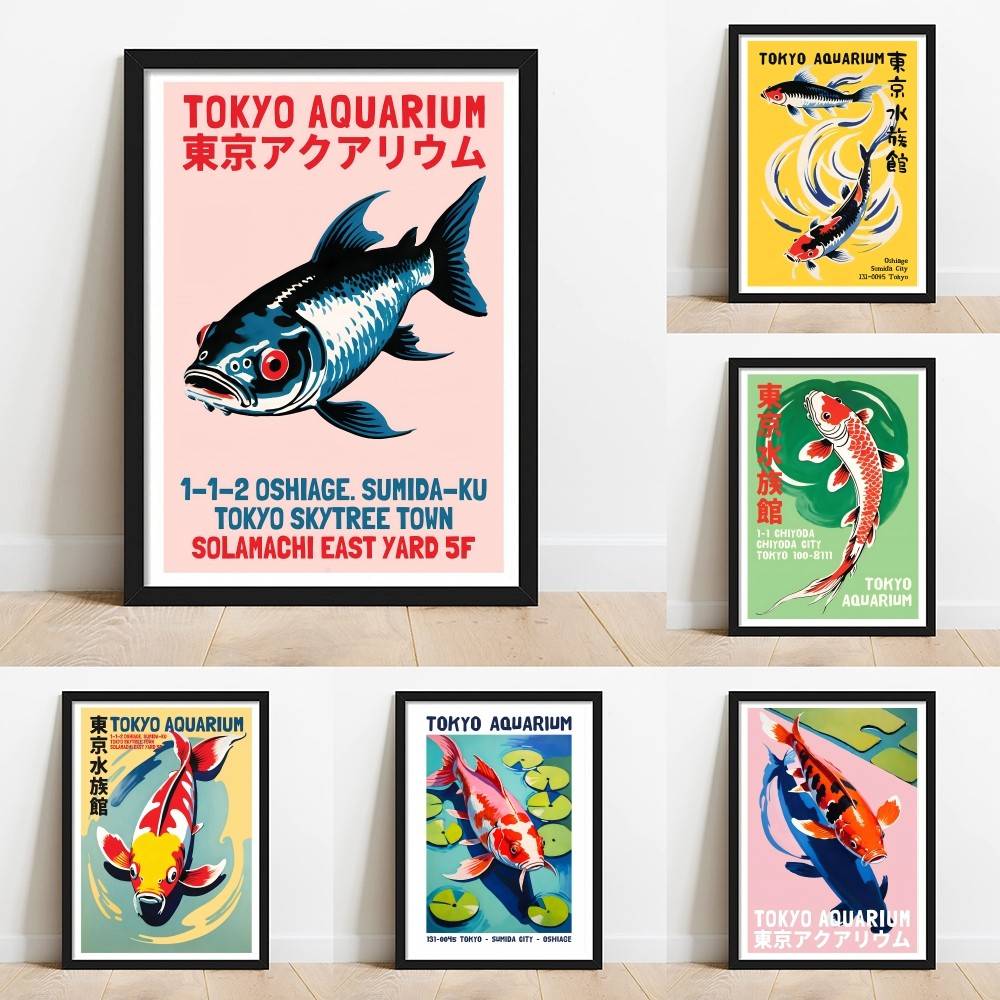 Tokyo Aquarium Koi Fish Paper  - огляд і ціна Aquarium Fish Japanese