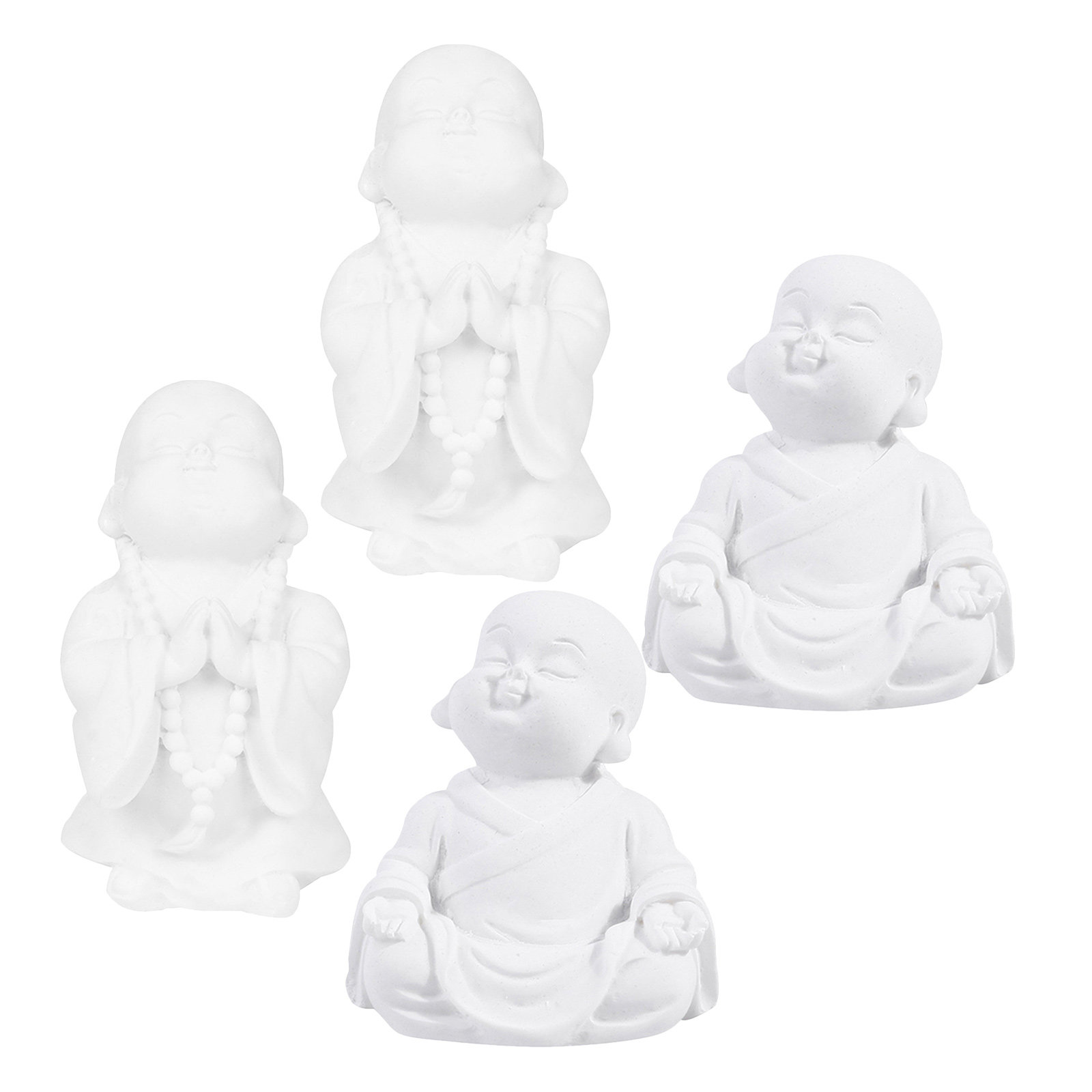 4Pcs Resin Buddha Statue Home  - огляд і ціна Fish Aquarium Home