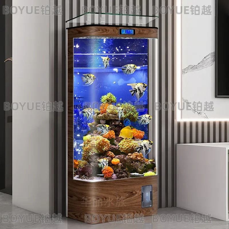 Large Vertical Glass Fish Tank - огляд і ціна Aquarium Fish Live