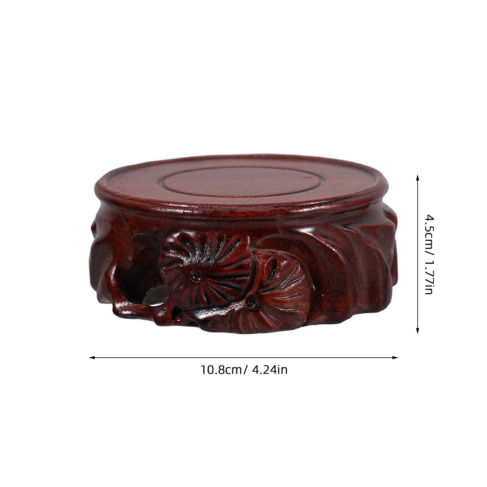 Round Wooden Plant Vase Base H - огляд і ціна Fish Aquarium Home