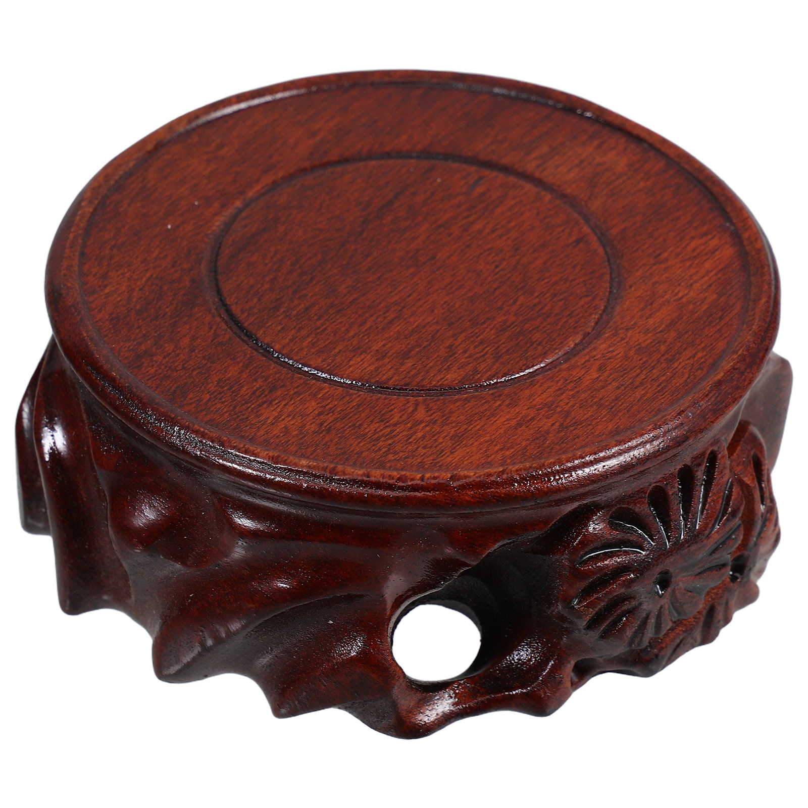 Round Wooden Plant Vase Base H - огляд і ціна Fish Aquarium Home