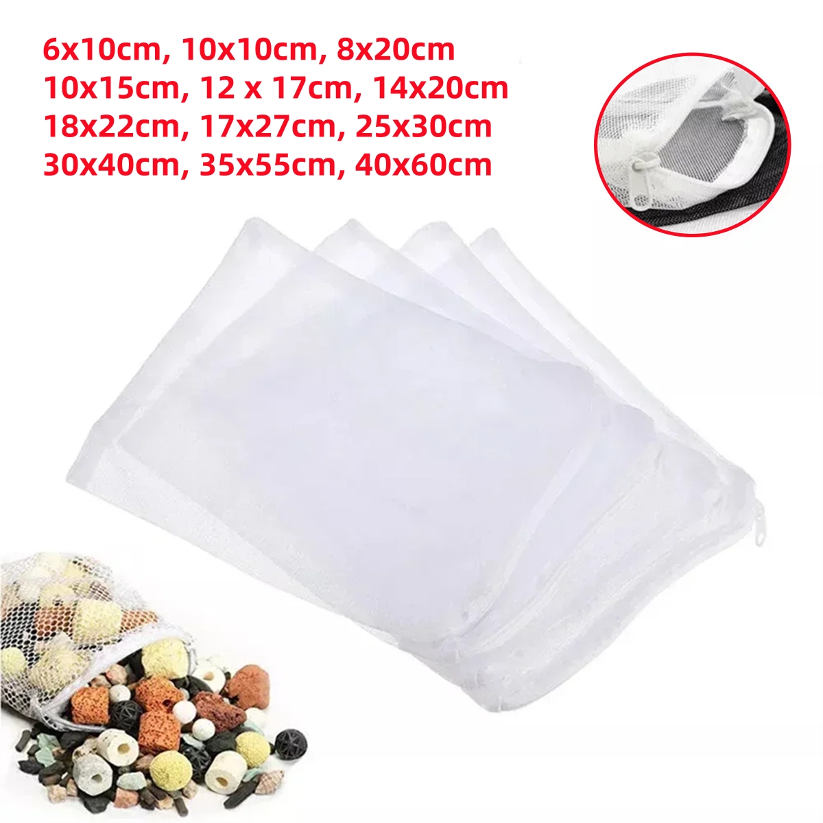 1/5Pcs Aquarium Filter Bags wi - огляд і ціна Aquarium Fish Cave